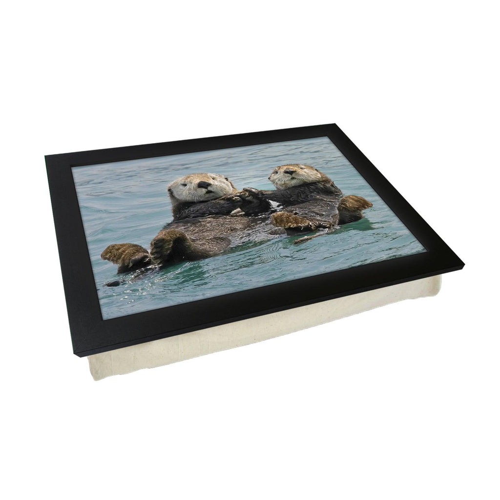 Otters Swimming Lap Tray - L1194 - Cushioned Lap Trays by Yoosh