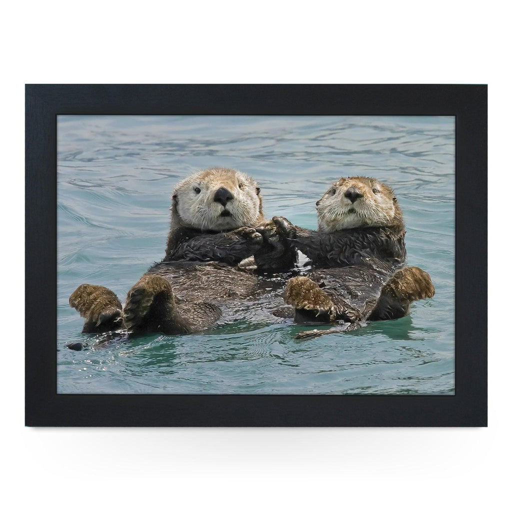 Otters Swimming Lap Tray - L1194 - Cushioned Lap Trays by Yoosh