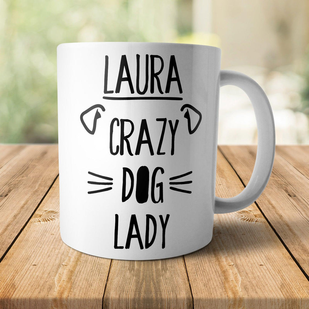 Personalised Crazy Dog Lady Mug - M013 Yoosh