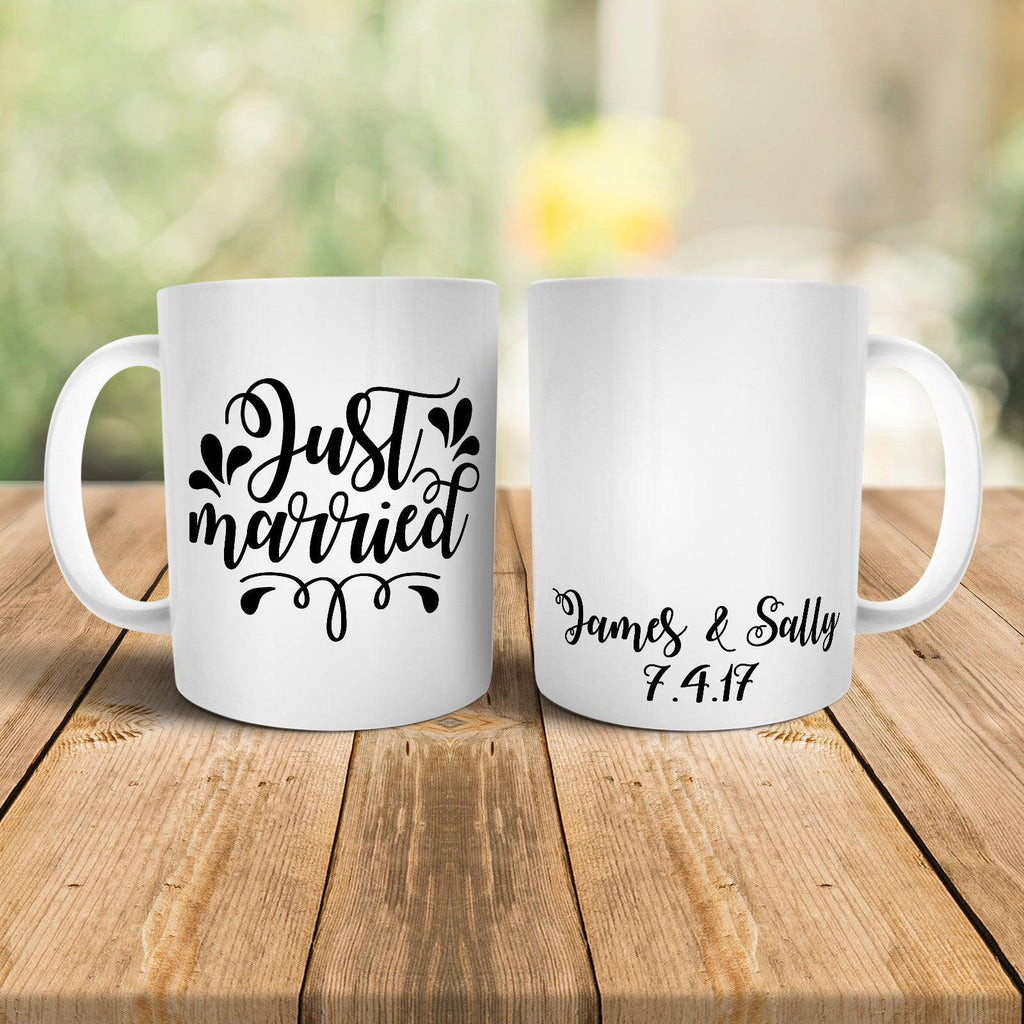 Personalised Just Married Mug - M034 Yoosh