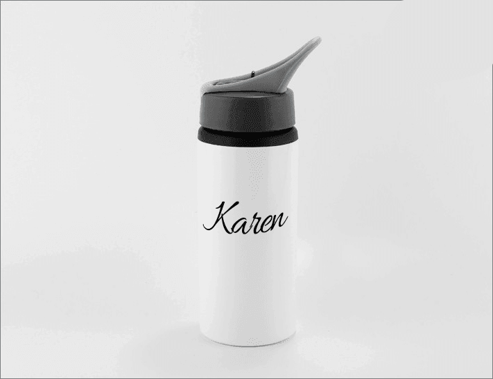 Personalised Sports Water Bottle Cushioned Lap Trays by Yoosh