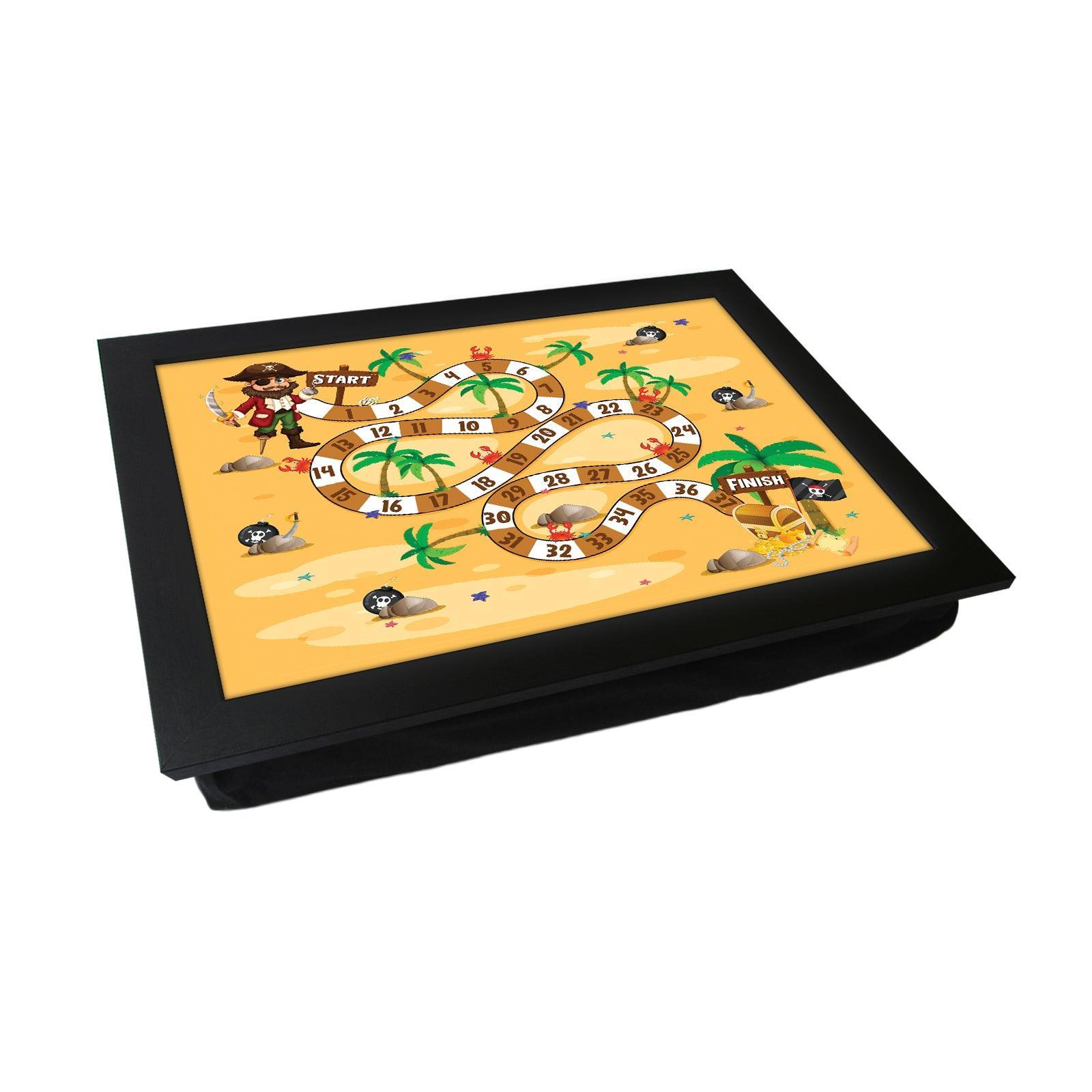 Pirates Race Kids Game Lap Tray - L1039 - Cushioned Lap Trays by Yoosh