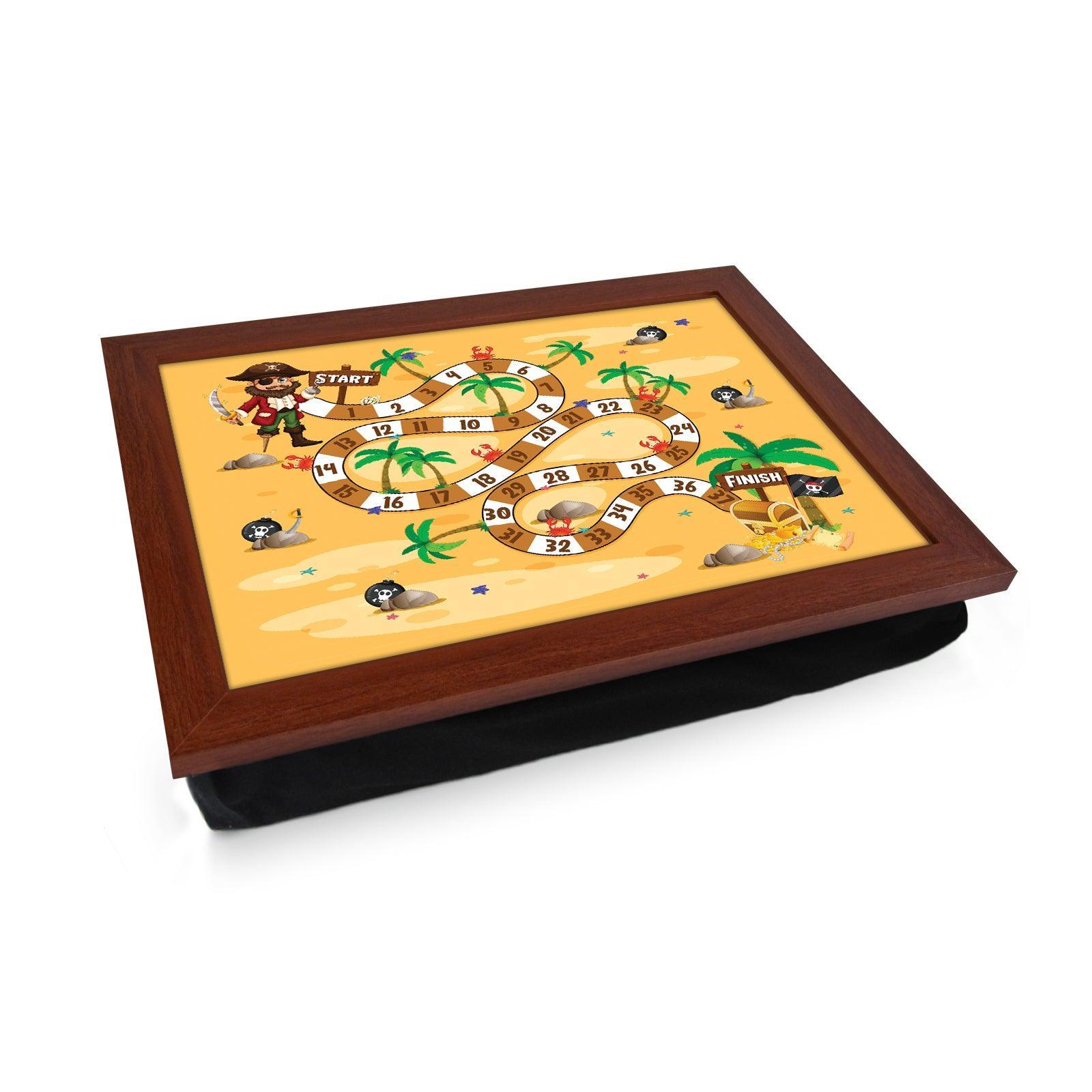 Pirates Race Kids Game Lap Tray - L1039 - Cushioned Lap Trays by Yoosh