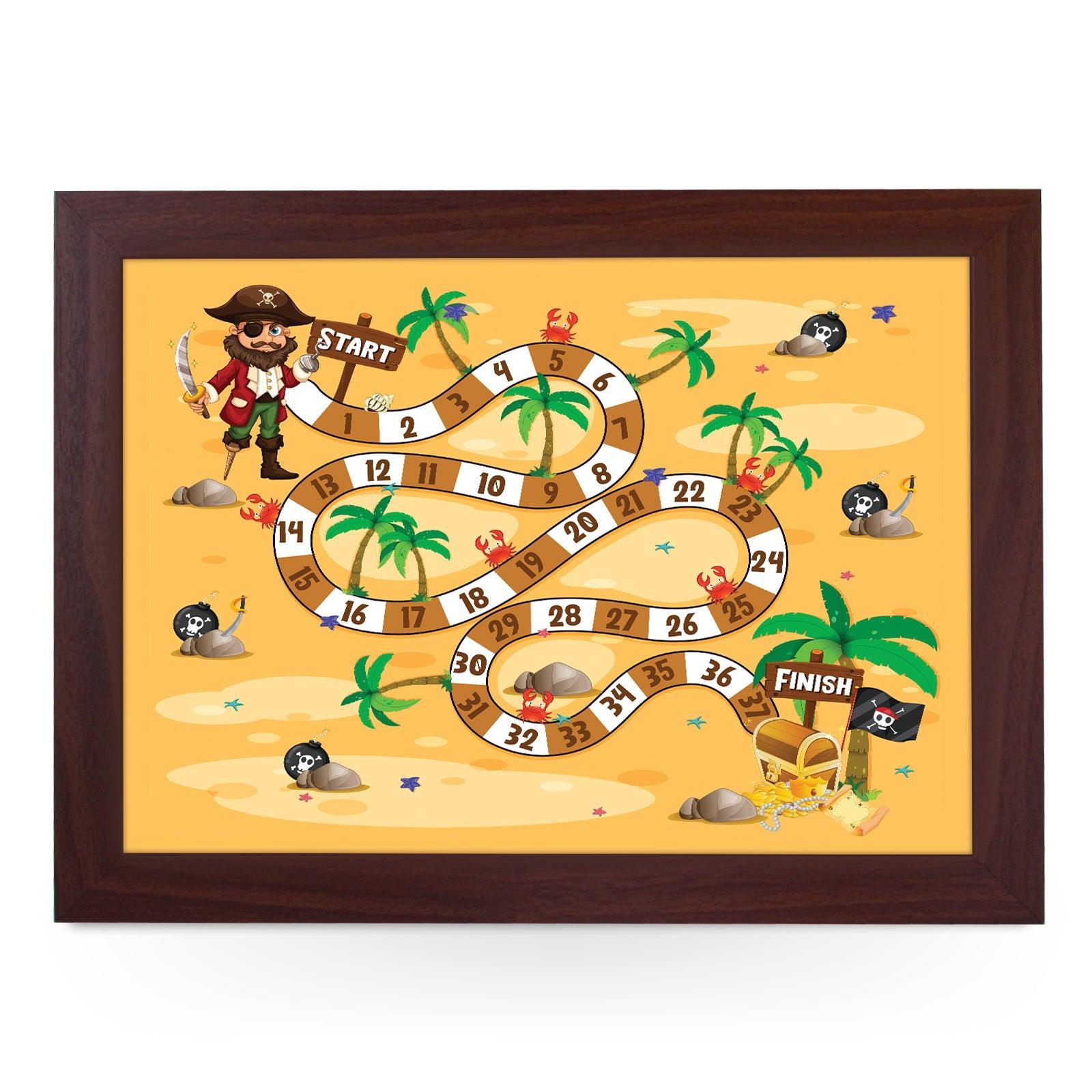 Pirates Race Kids Game Lap Tray - L1039 - Cushioned Lap Trays by Yoosh