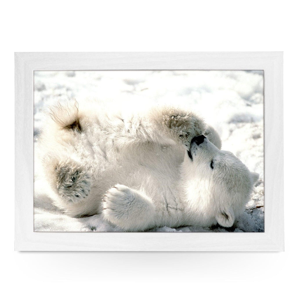 Polar Bear Cub Lap Tray - L0384 Personalised Lap Trays