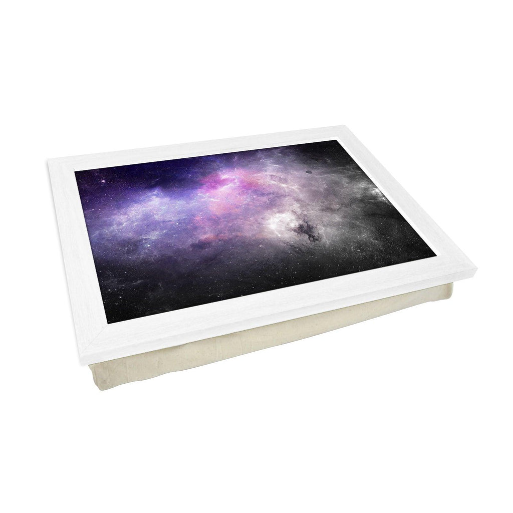 Purple Galaxy Lap Tray - L1018 - Cushioned Lap Trays by Yoosh