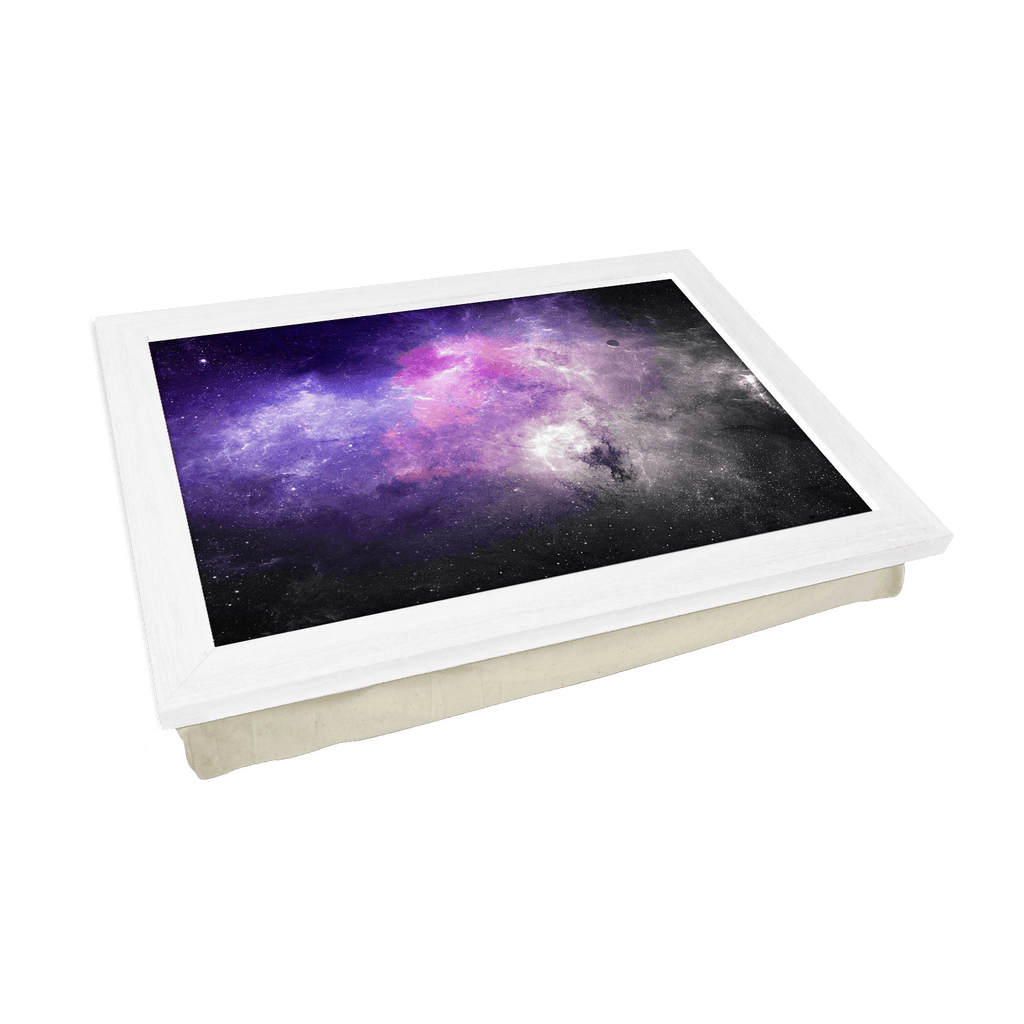Purple Galaxy Lap Tray - L1018 - Cushioned Lap Trays by Yoosh