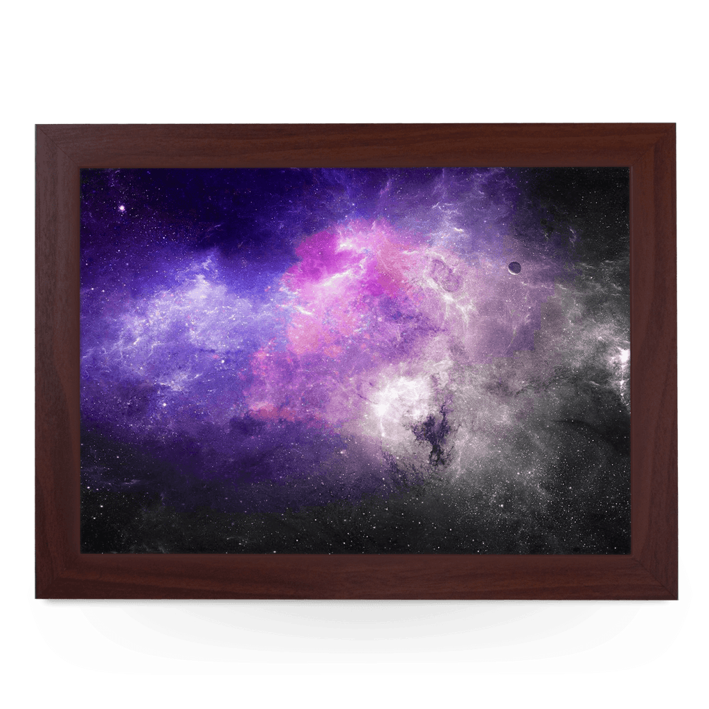 Purple Galaxy Lap Tray - L1018 - Cushioned Lap Trays by Yoosh
