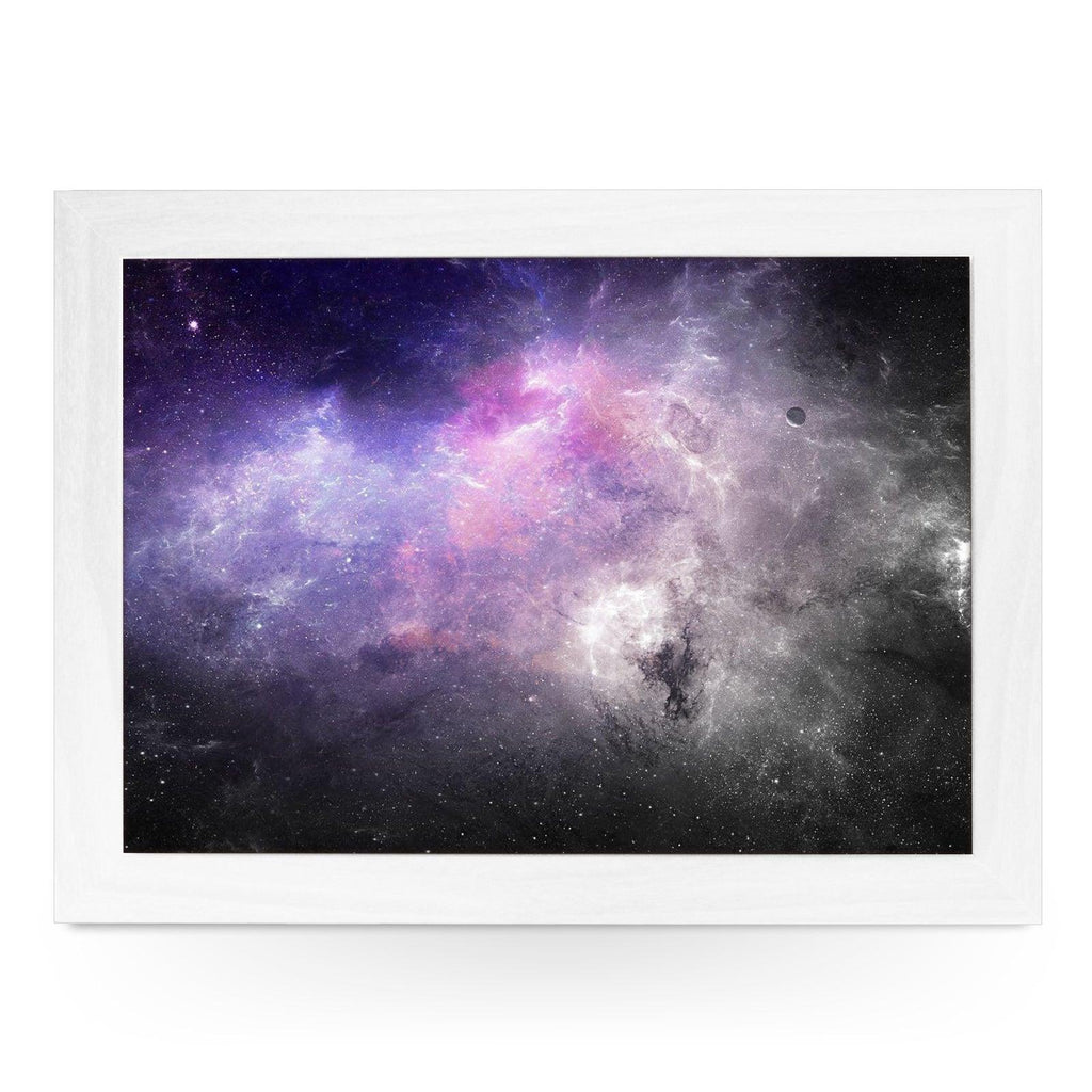 Purple Galaxy Lap Tray - L1018 - Cushioned Lap Trays by Yoosh