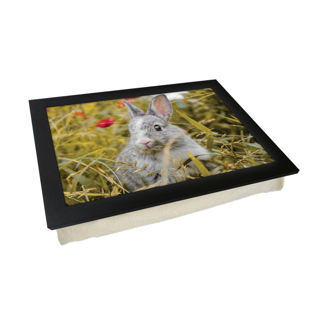 Rabbit In The Grass Lap Tray - L1195 - Cushioned Lap Trays by Yoosh