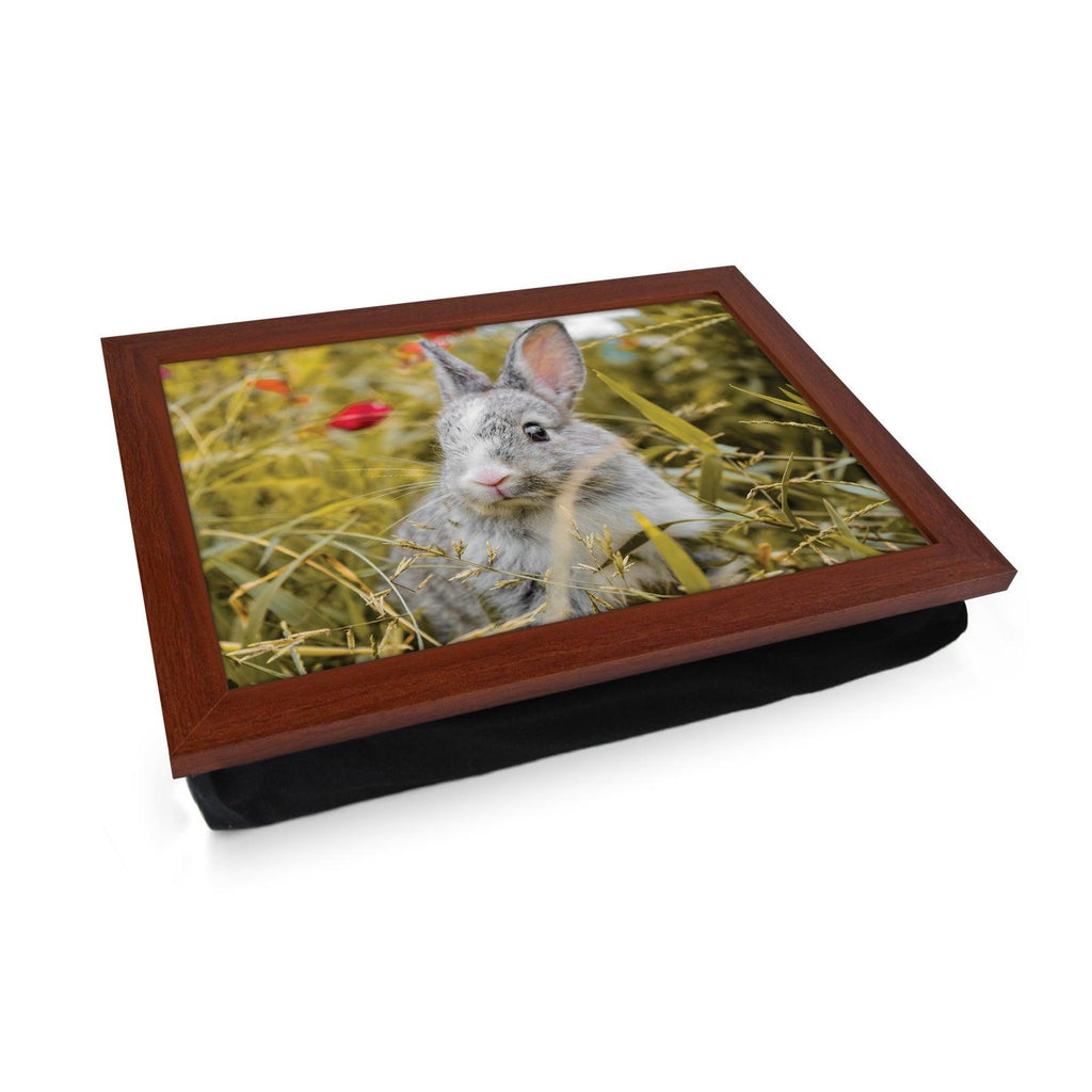 Rabbit In The Grass Lap Tray - L1195 - Cushioned Lap Trays by Yoosh