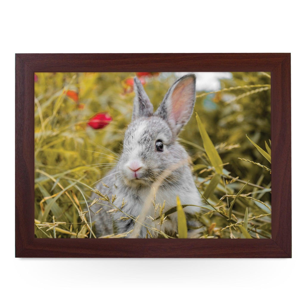 Rabbit In The Grass Lap Tray - L1195 - Cushioned Lap Trays by Yoosh