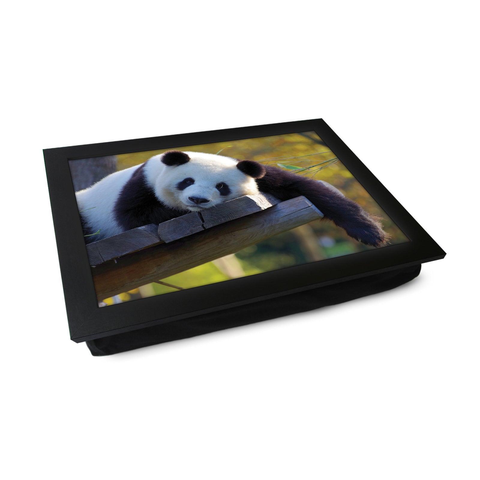 Resting Panda Lap Tray - L1185 - Cushioned Lap Trays by Yoosh
