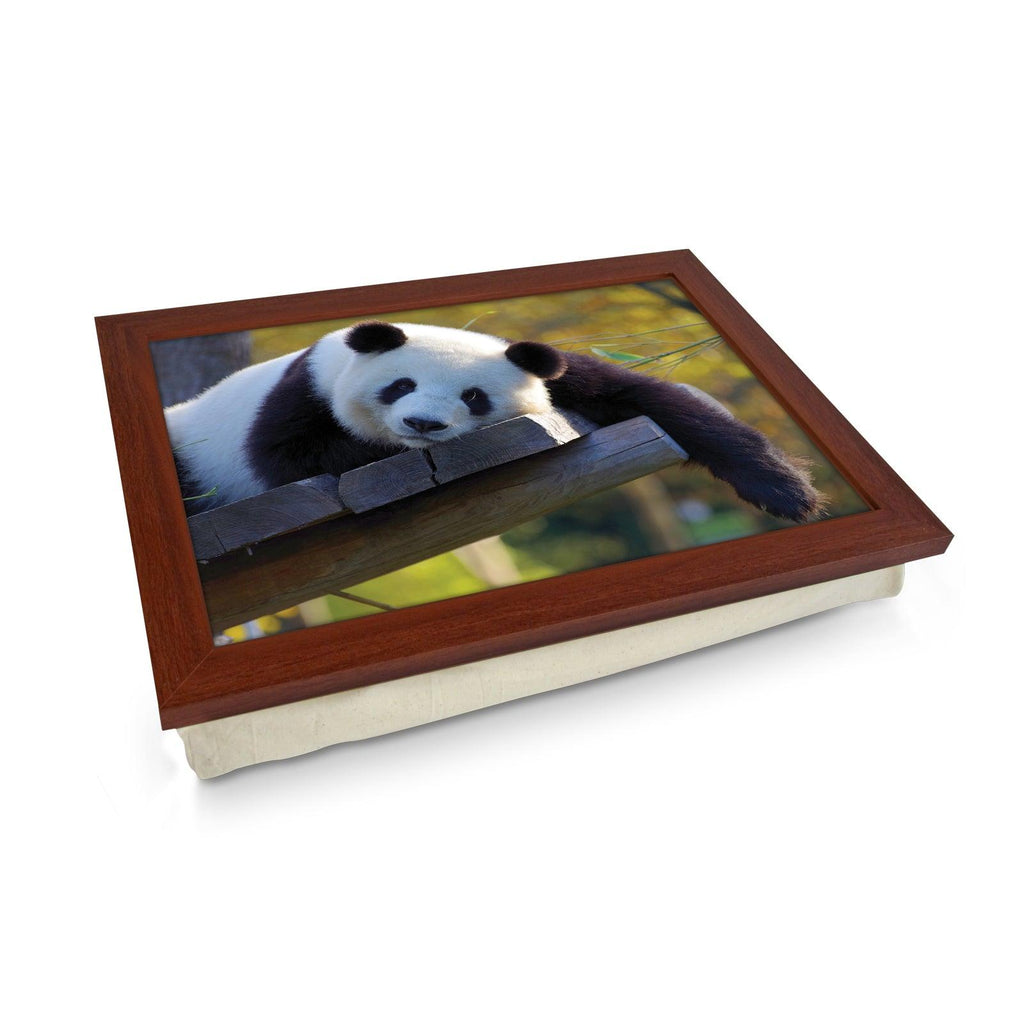 Resting Panda Lap Tray - L1185 - Cushioned Lap Trays by Yoosh