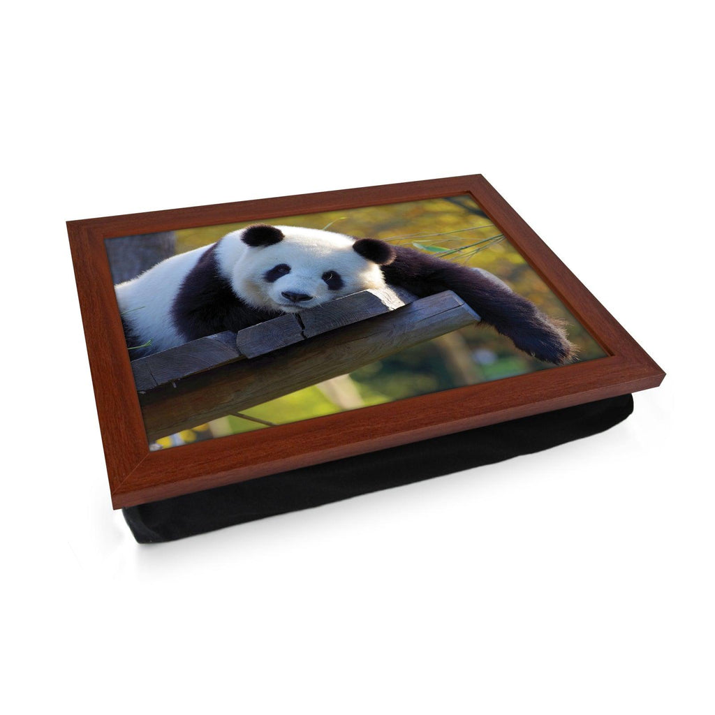 Resting Panda Lap Tray - L1185 - Cushioned Lap Trays by Yoosh