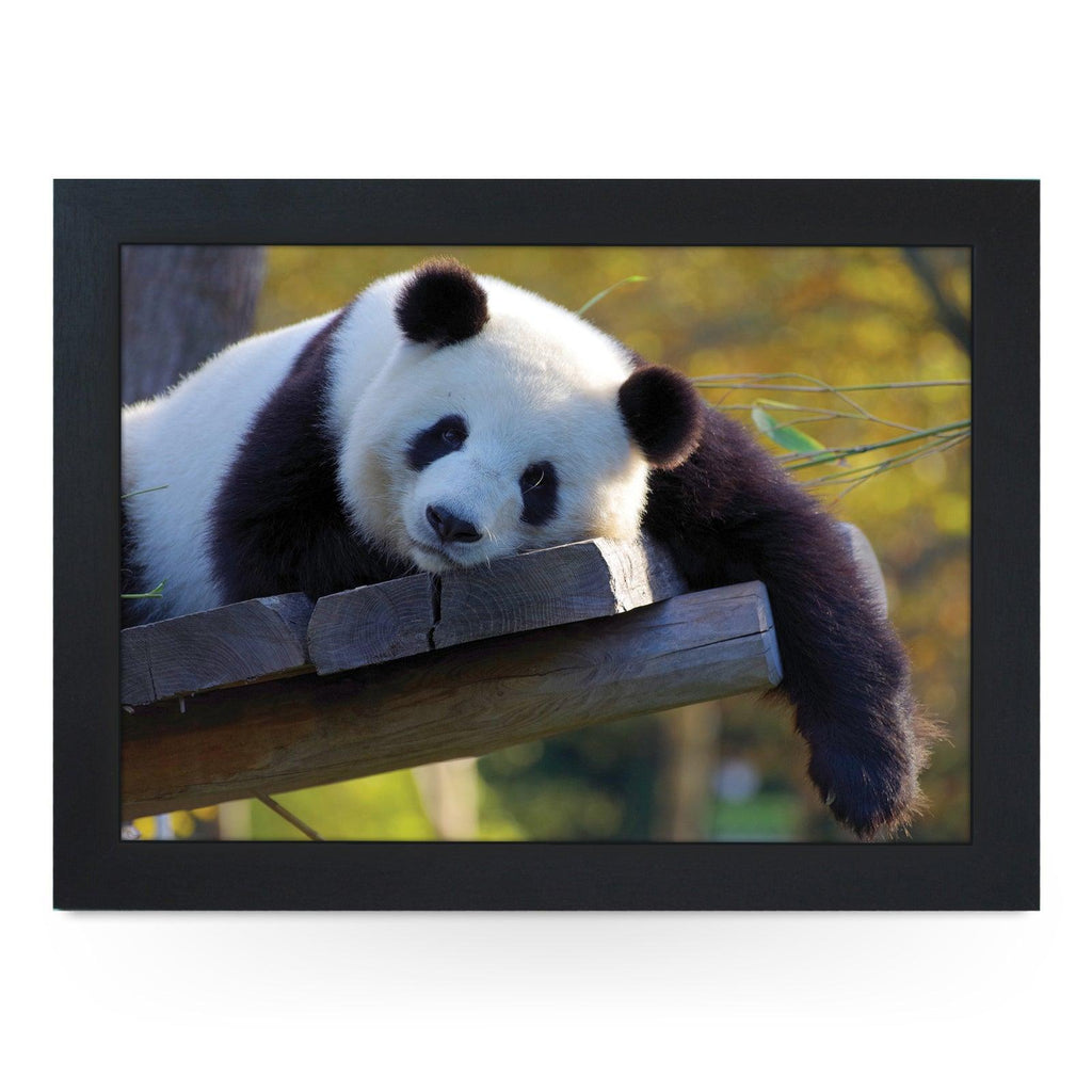 Resting Panda Lap Tray - L1185 - Cushioned Lap Trays by Yoosh