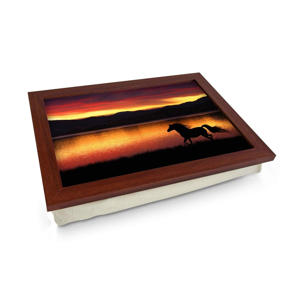 Running Horse at Sunset Lap Tray - L0117 Personalised Lap Trays