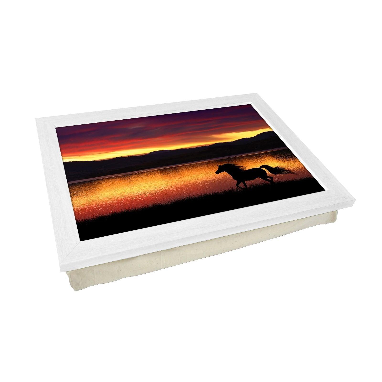 Running Horse at Sunset Lap Tray - L0117 Personalised Lap Trays