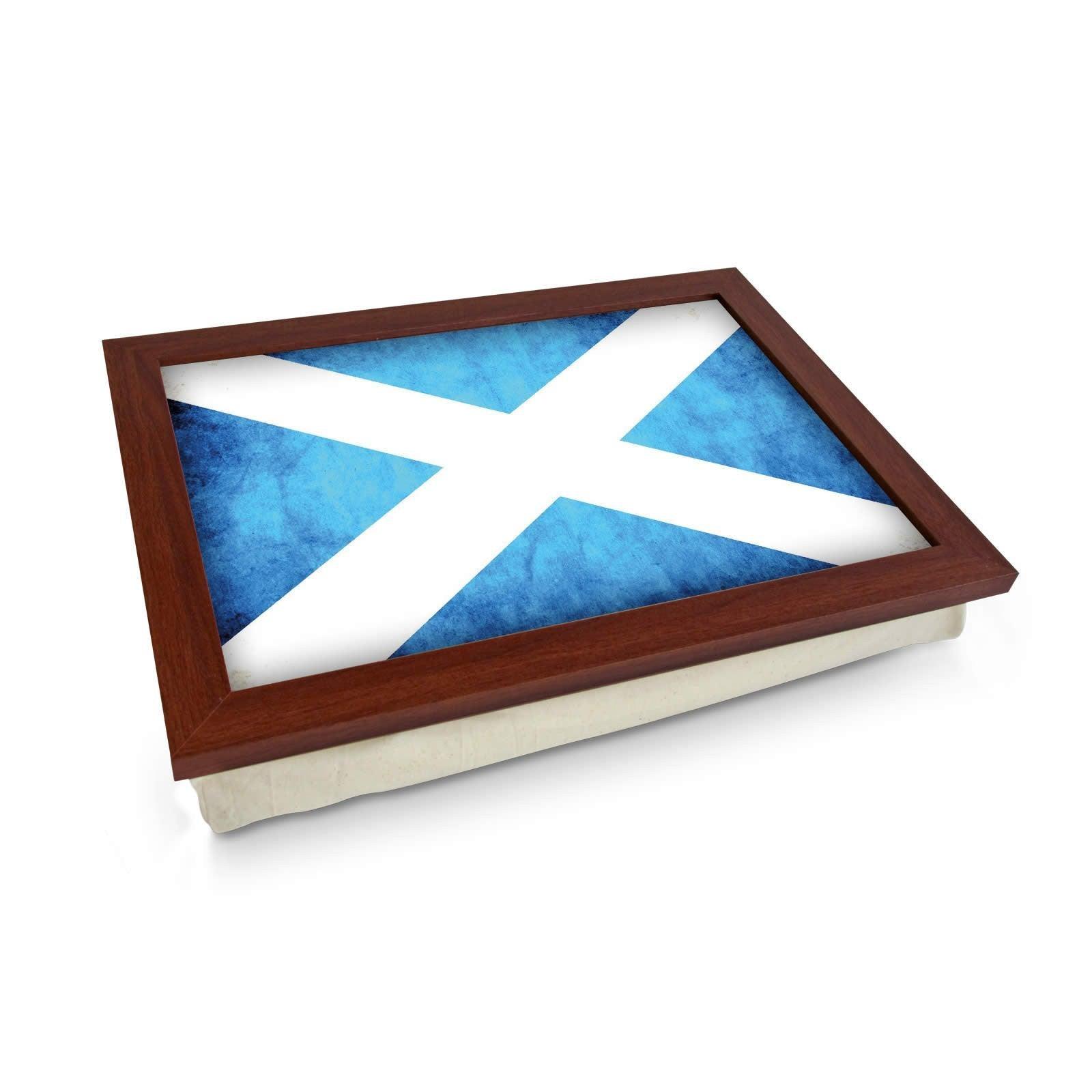Scottish Flag Grunge Lap Tray - L0239 Personalised Lap Trays