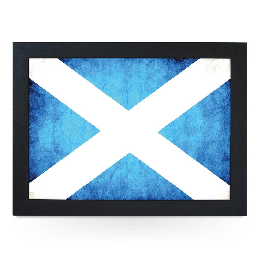 Scottish Flag Grunge Lap Tray - L0239 Personalised Lap Trays