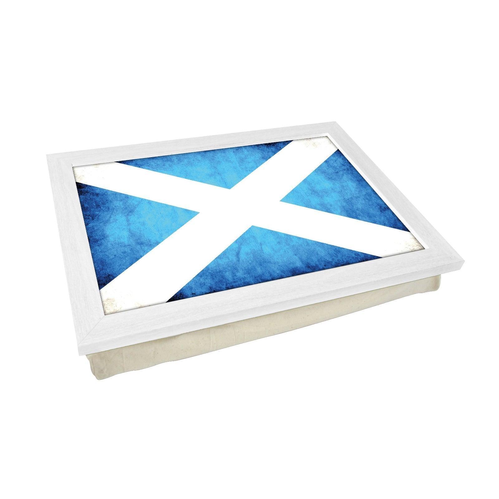Scottish Flag Grunge Lap Tray - L0239 Personalised Lap Trays