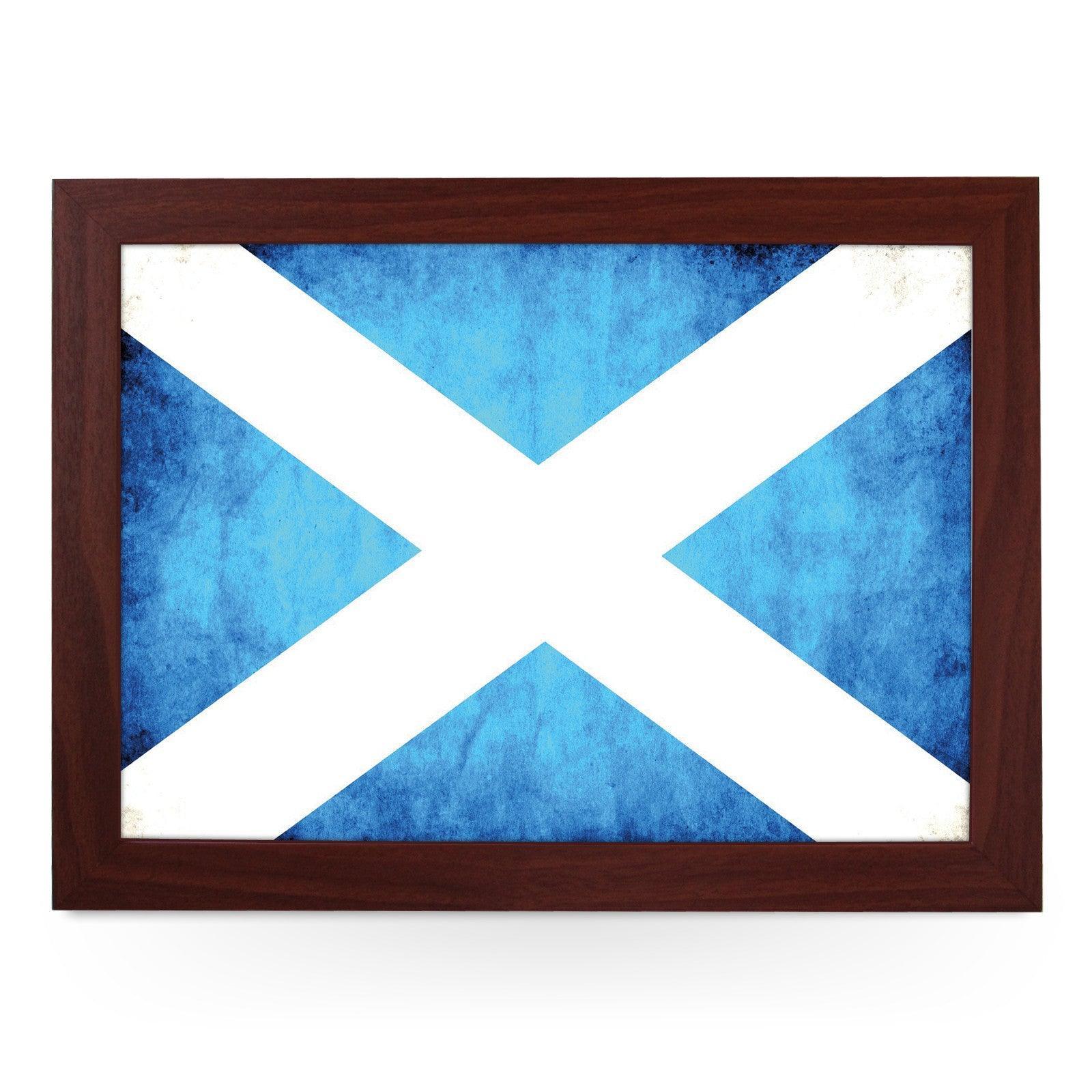 Scottish Flag Grunge Lap Tray - L0239 Personalised Lap Trays