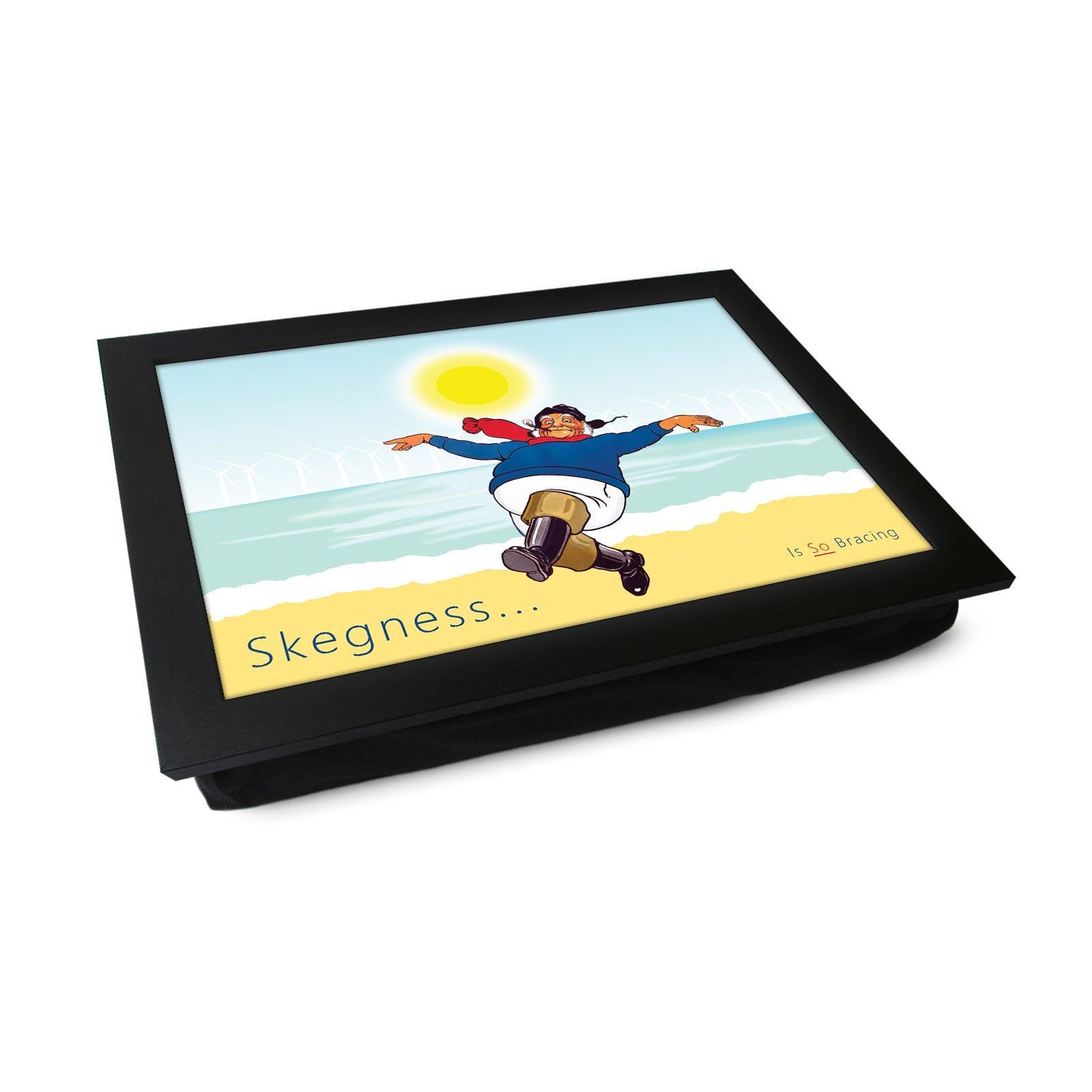 Skegness... Is So Bracing Jolly Fisherman Lap Tray - Skegness Design 4 - Cushioned Lap Trays by Yoosh