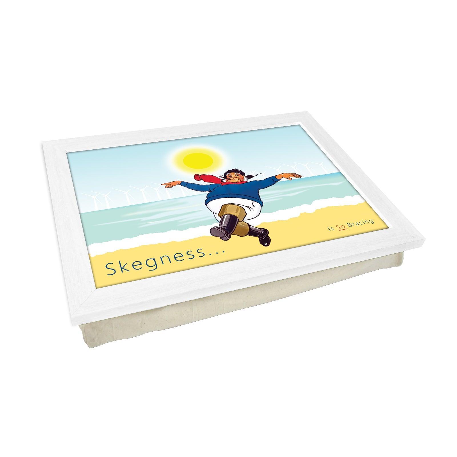 Skegness... Is So Bracing Jolly Fisherman Lap Tray - Skegness Design 4 - Cushioned Lap Trays by Yoosh