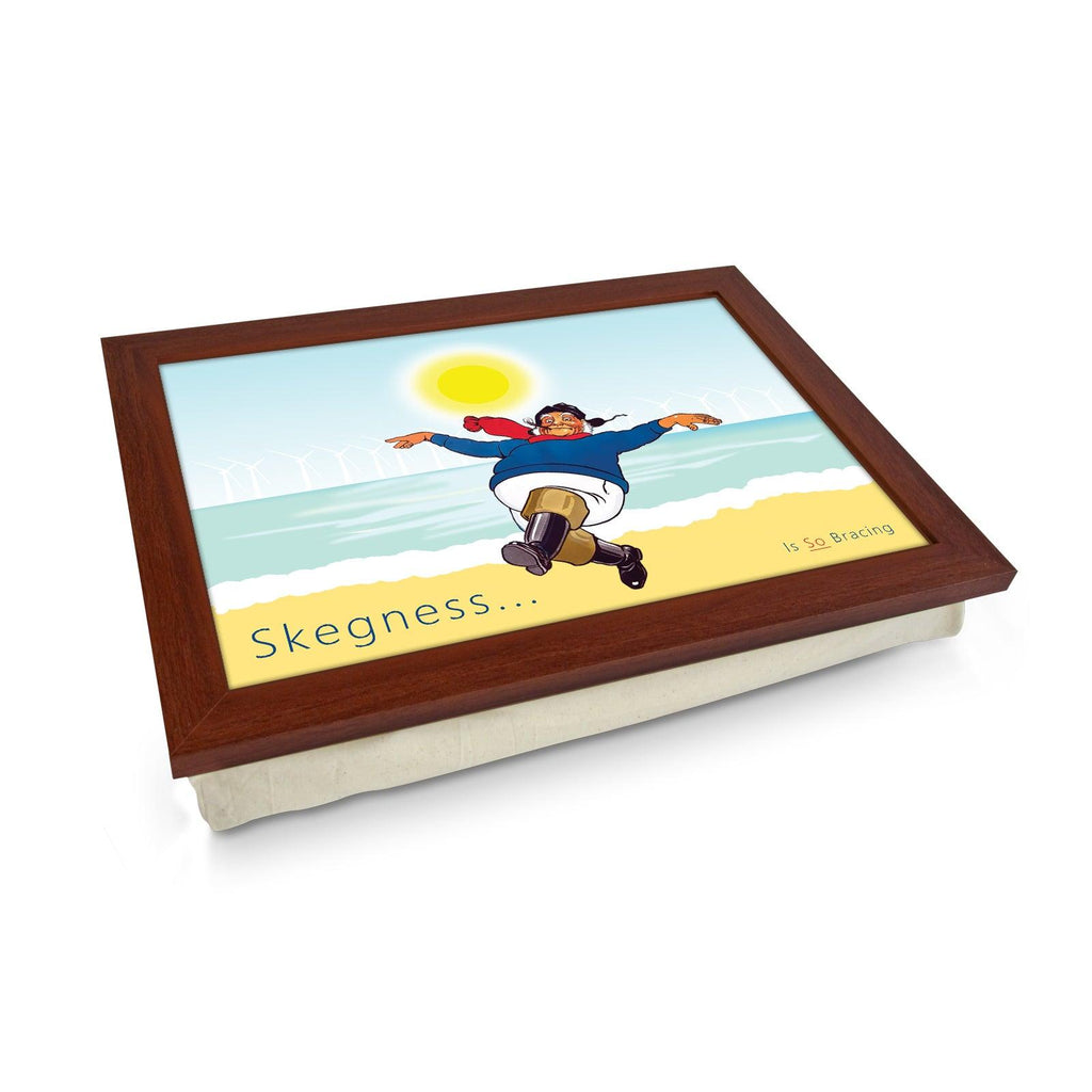 Skegness... Is So Bracing Jolly Fisherman Lap Tray - Skegness Design 4 - Cushioned Lap Trays by Yoosh