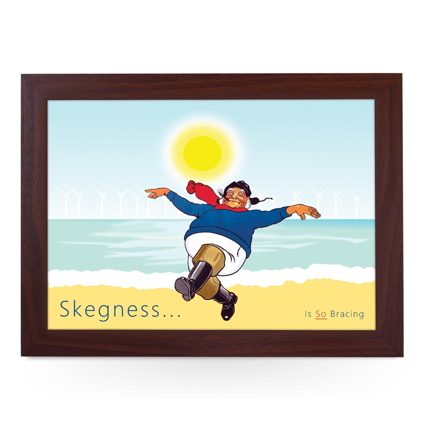 Skegness... Is So Bracing Jolly Fisherman Lap Tray - Skegness Design 4 - Cushioned Lap Trays by Yoosh