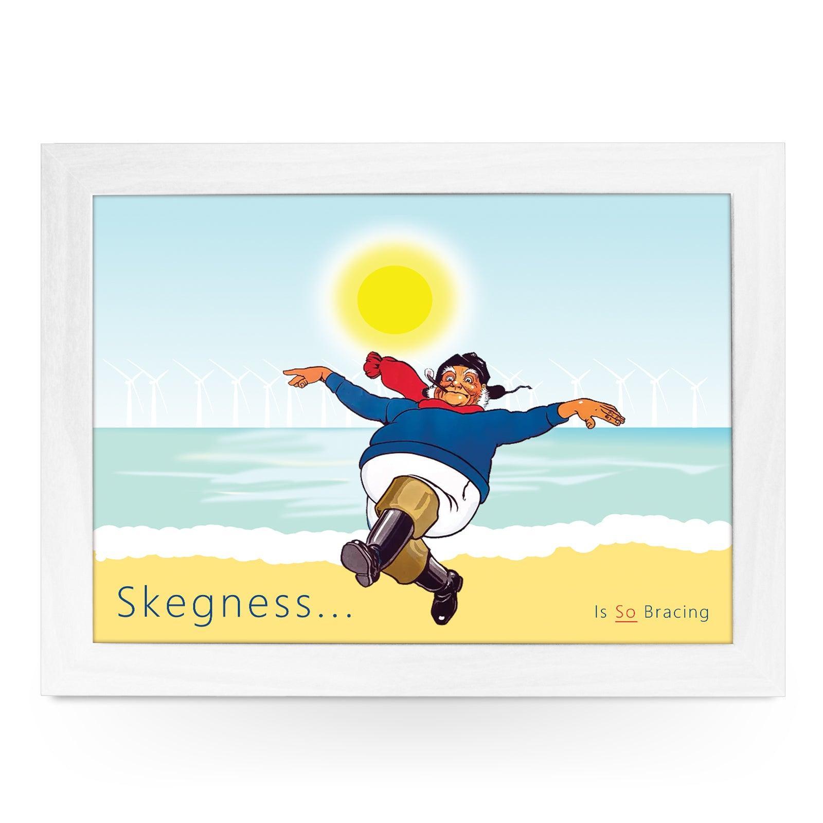 Skegness... Is So Bracing Jolly Fisherman Lap Tray - Skegness Design 4 - Cushioned Lap Trays by Yoosh