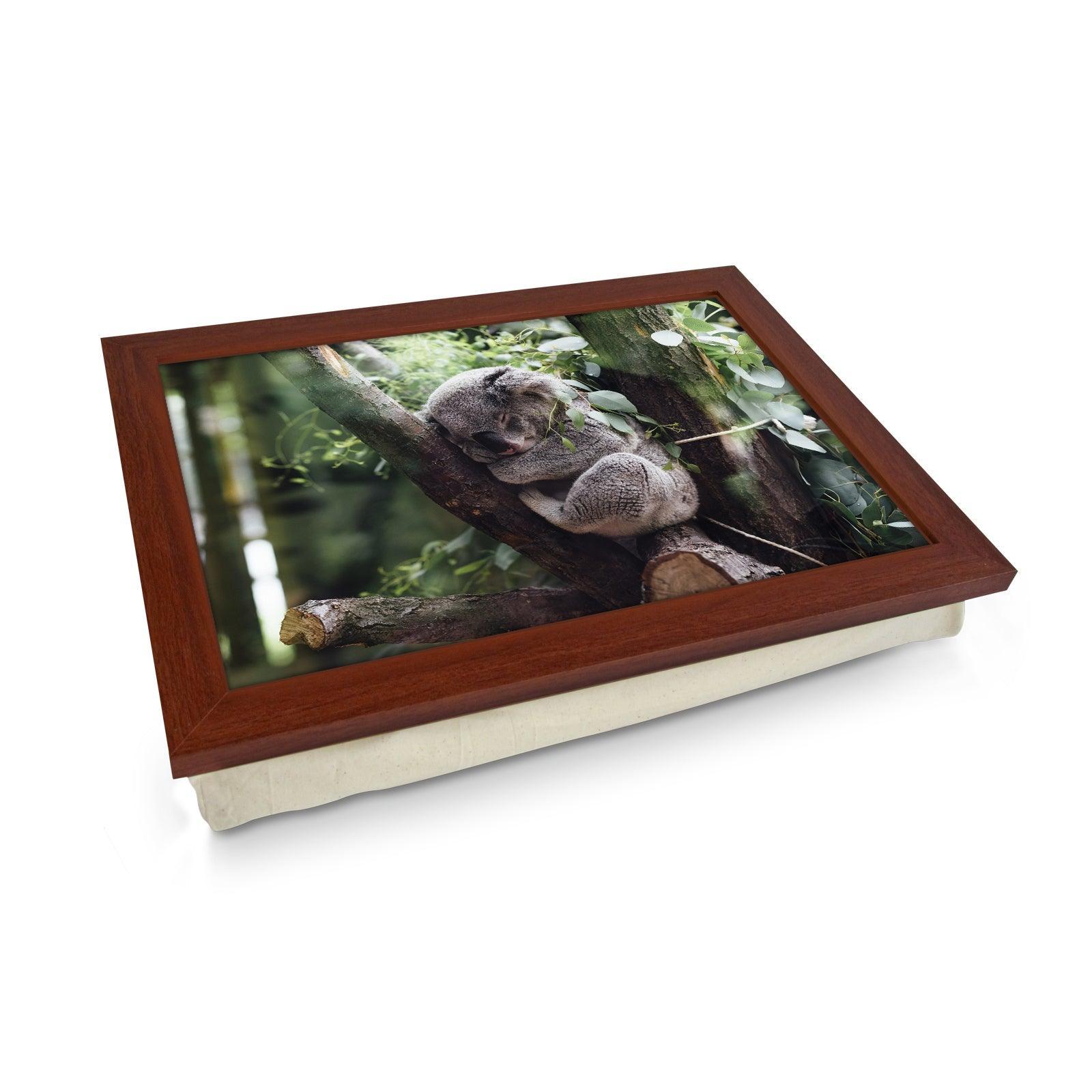 Sleeping Koala Lap Tray - L1182 - Cushioned Lap Trays by Yoosh
