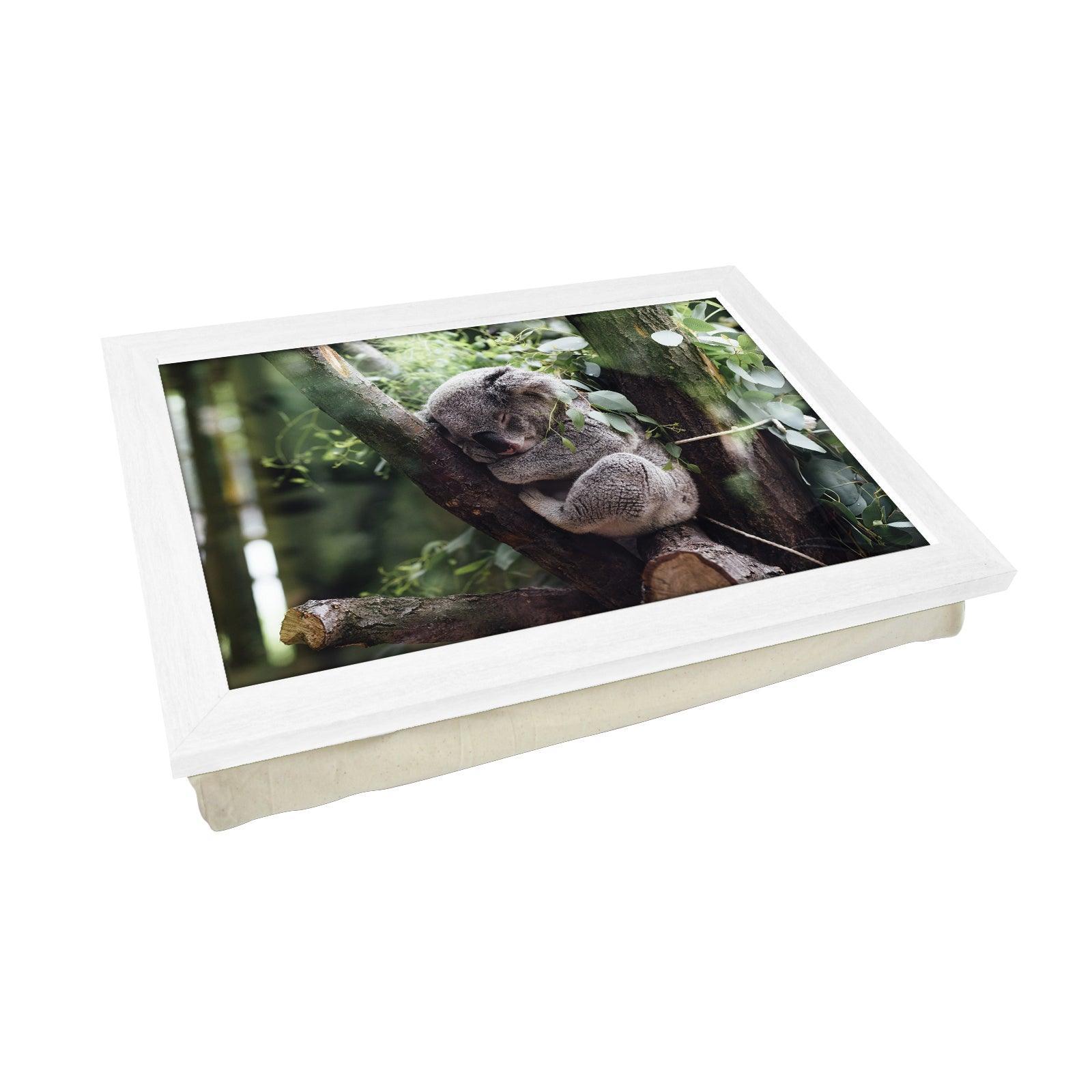 Sleeping Koala Lap Tray - L1182 - Cushioned Lap Trays by Yoosh
