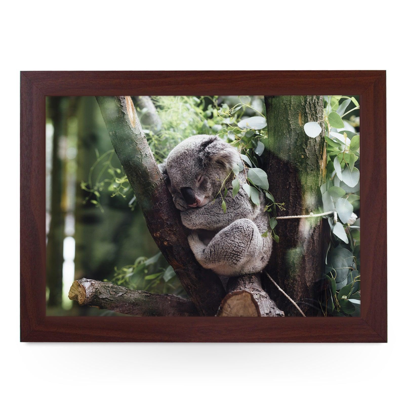 Sleeping Koala Lap Tray - L1182 - Cushioned Lap Trays by Yoosh