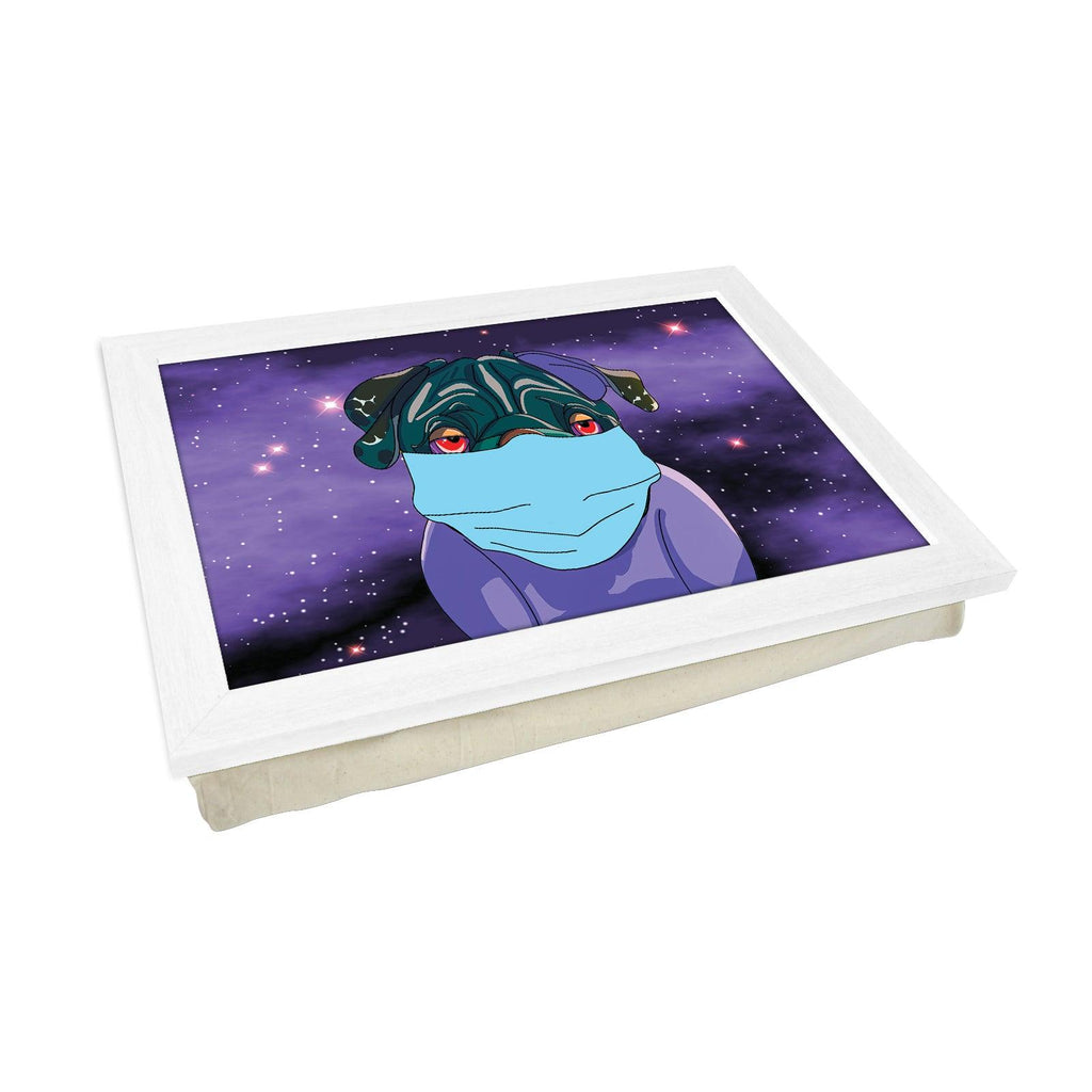 Spaced Out Boxer Dog Lap Tray - L894 - Cushioned Lap Trays by Yoosh
