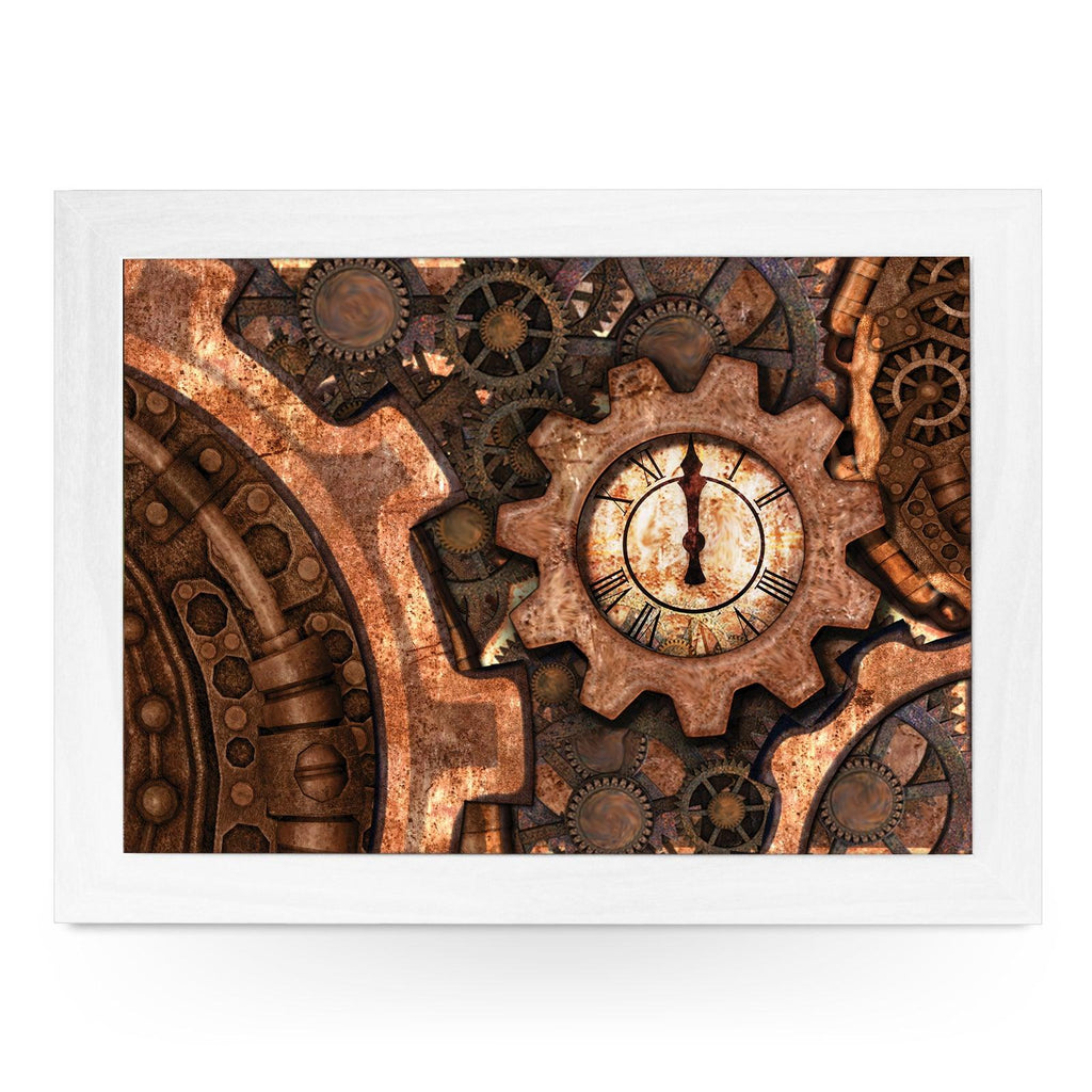 Steam Punk Clock Face L803 Personalised Lap Trays