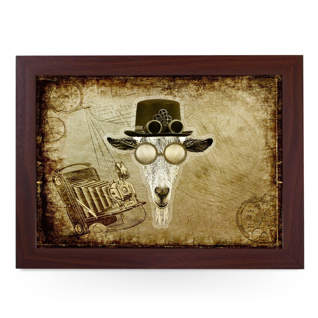 Steampunk Goat Lap Tray - L1004 Personalised Lap Trays