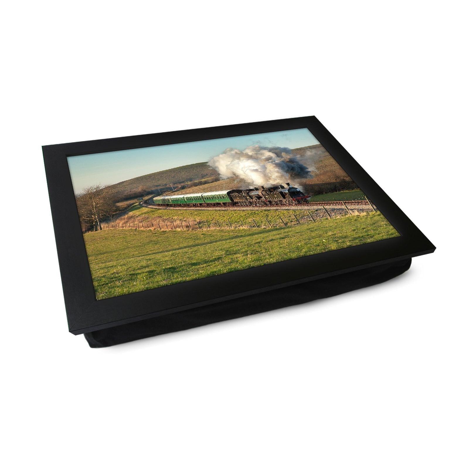 T9 and M7 Double heading on Swanage Railway Train Lap Tray - JFS00010 Personalised Lap Trays