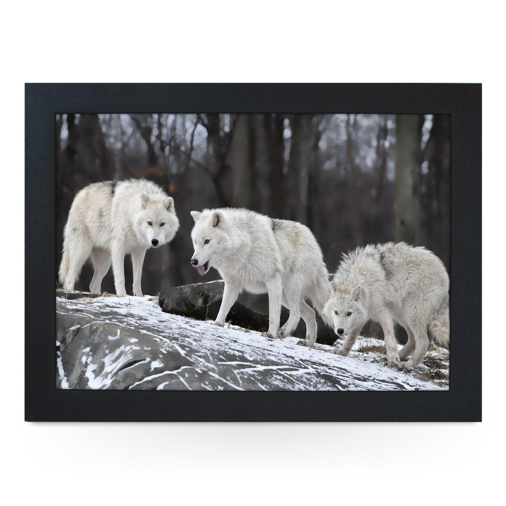 Three White Wolves Framed Print - FP3 - Yoosh