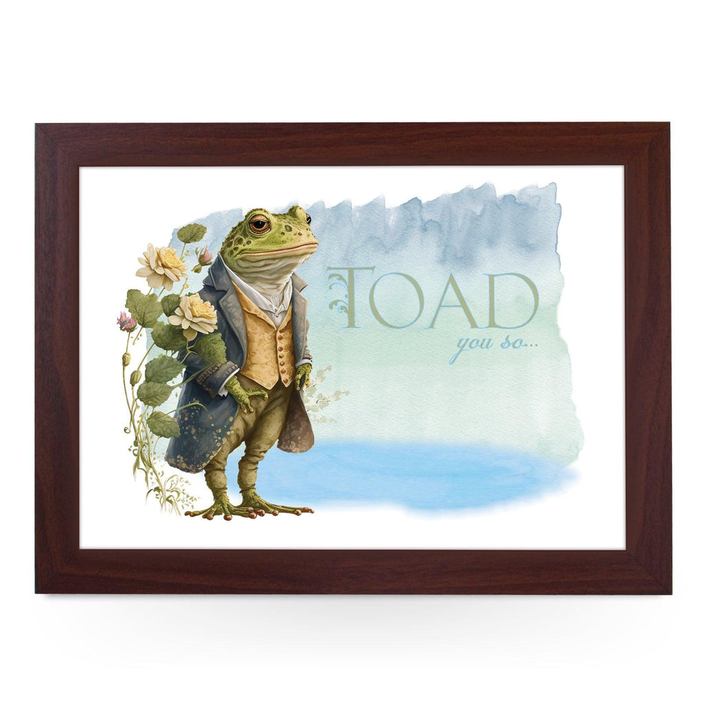 Toad You So Lap Tray - L1250 - Cushioned Lap Trays by Yoosh