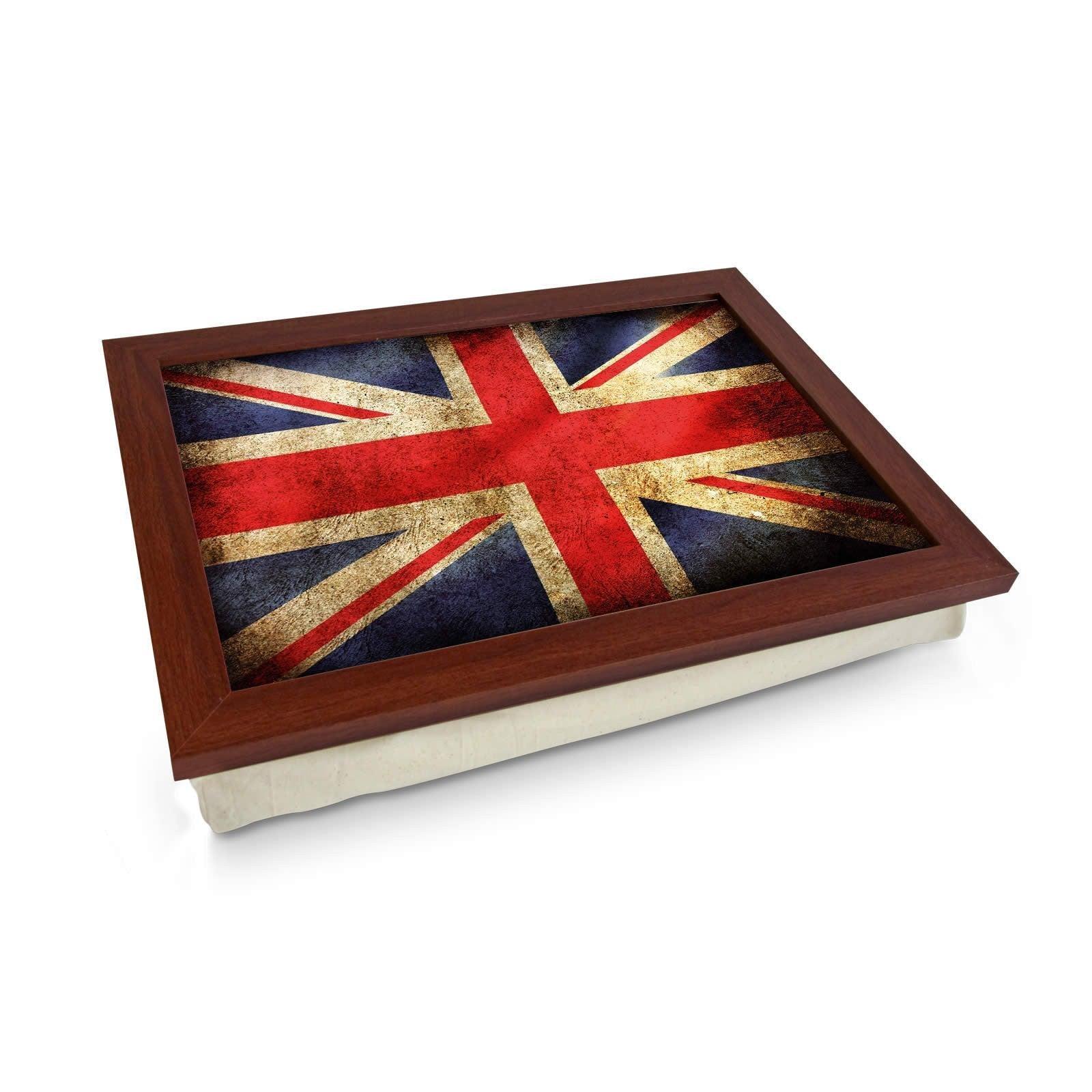 Union Jack Flag Grunge Lap Tray - L0241 Personalised Lap Trays