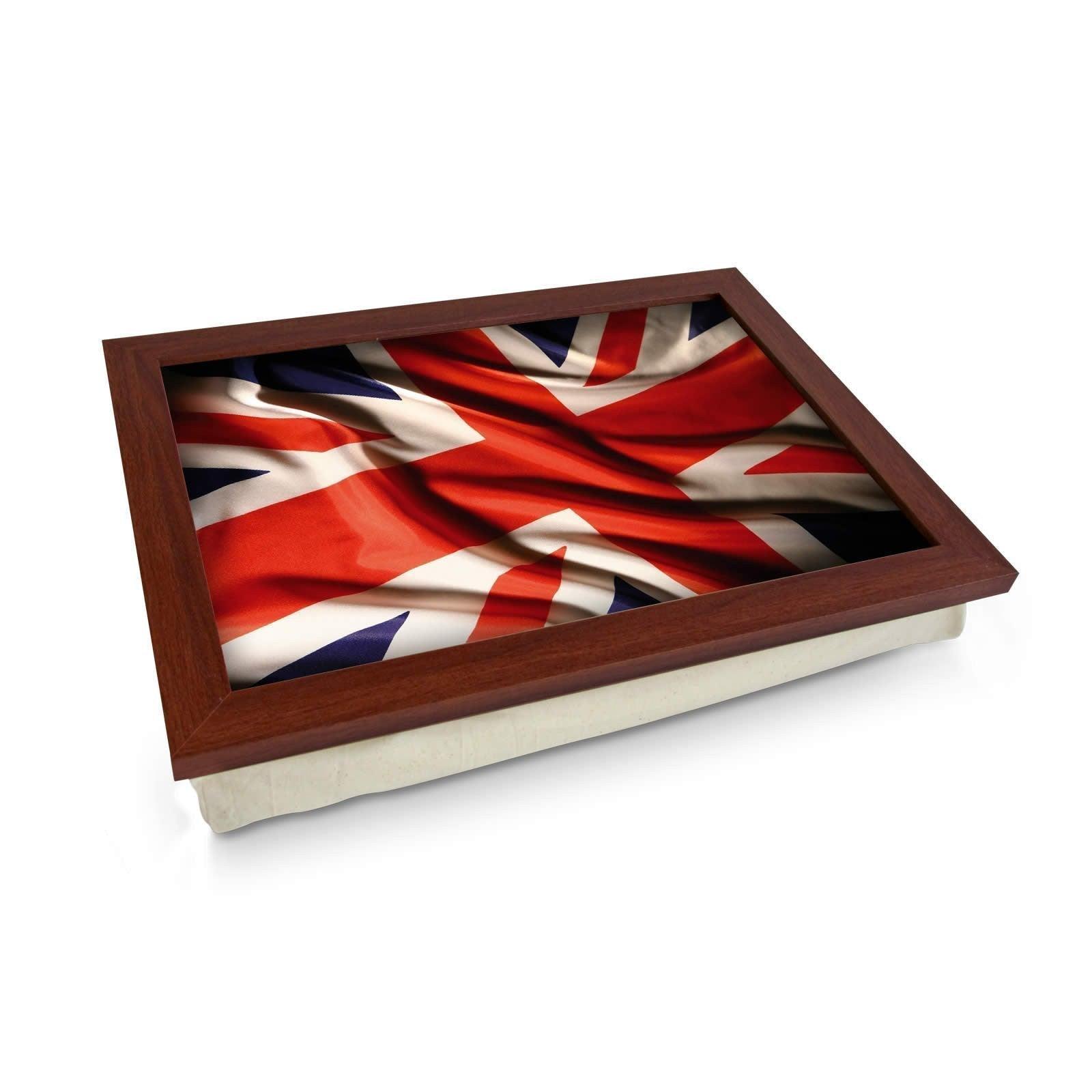 Union Jack Flag Material Lap Tray - L0240 Personalised Lap Trays