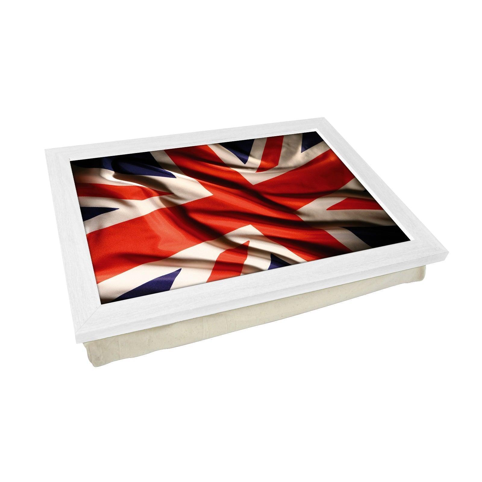 Union Jack Flag Material Lap Tray - L0240 Personalised Lap Trays