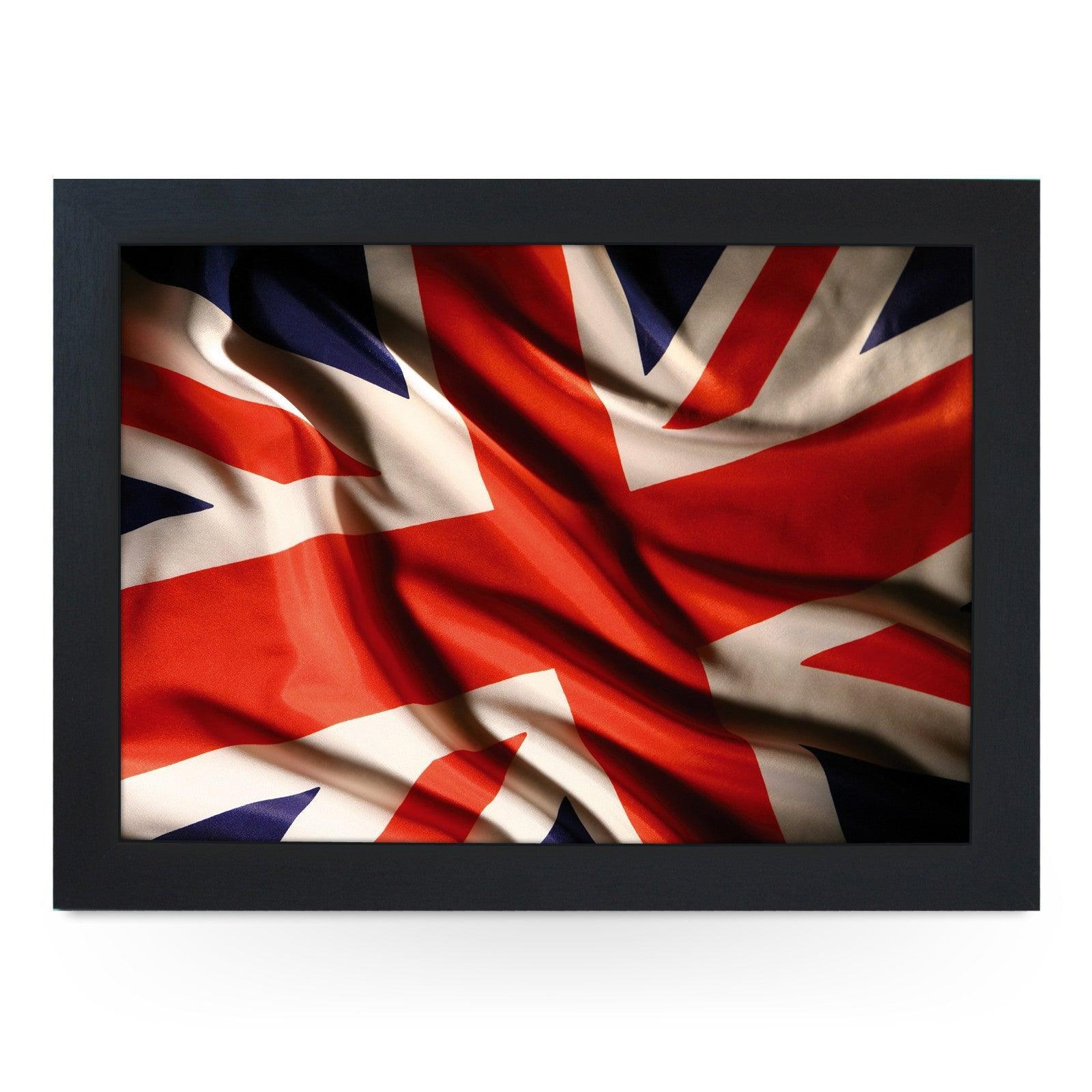 Union Jack Flag Material Lap Tray - L0240 Personalised Lap Trays