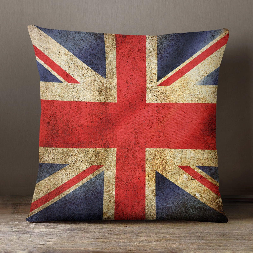Union Jack Grunge  - 40 x 40 cm Cushion (L0241) Yoosh