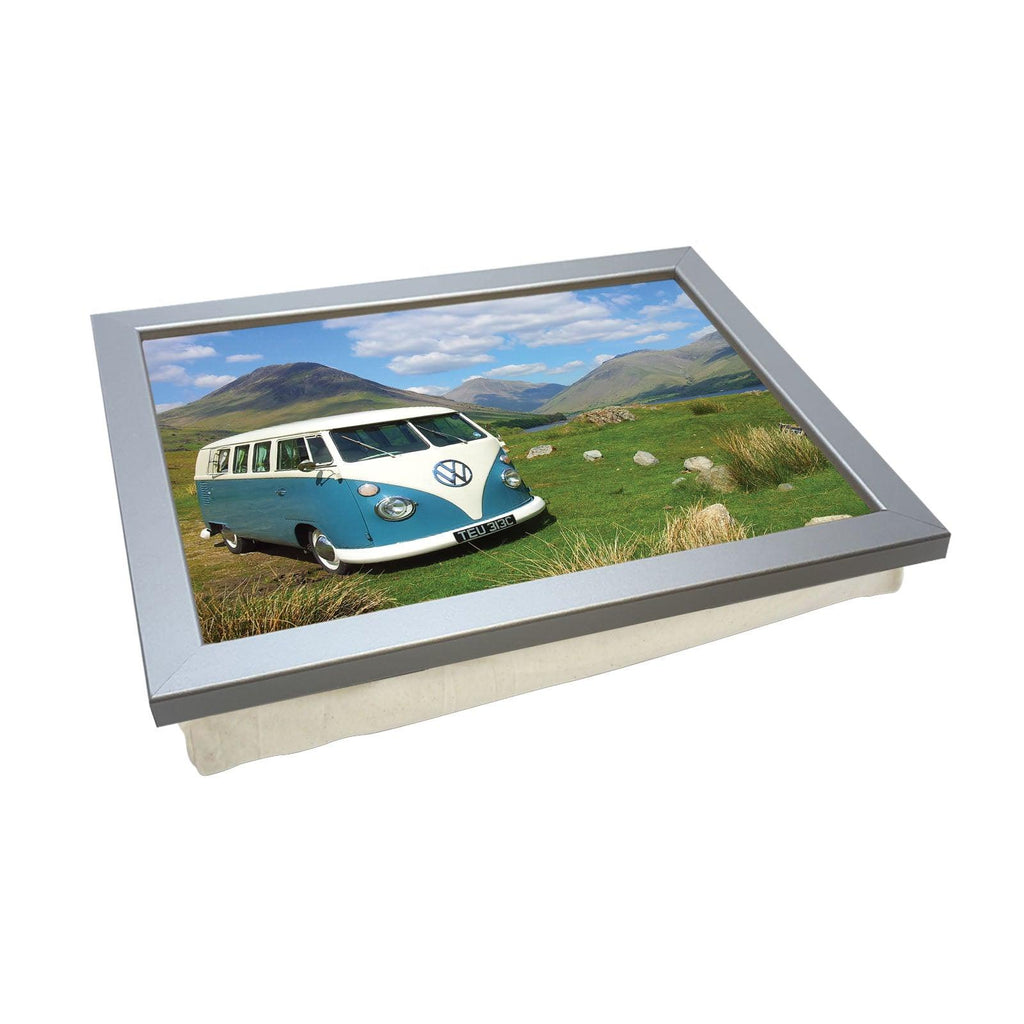 VW Camper in Blue on Hillside Lap Tray - L0166 - Yoosh