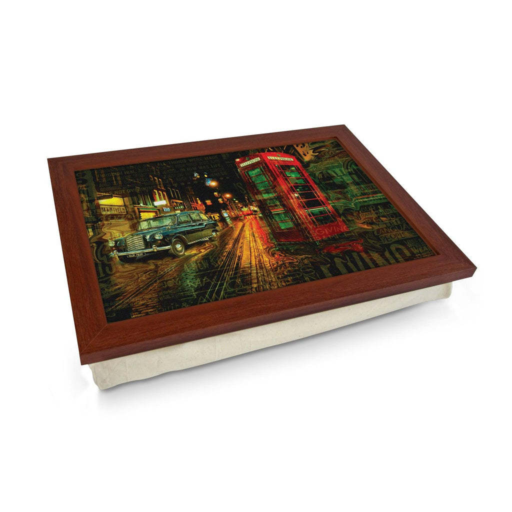 Waved London Telephone Box Lap Tray - L963 Personalised Lap Trays