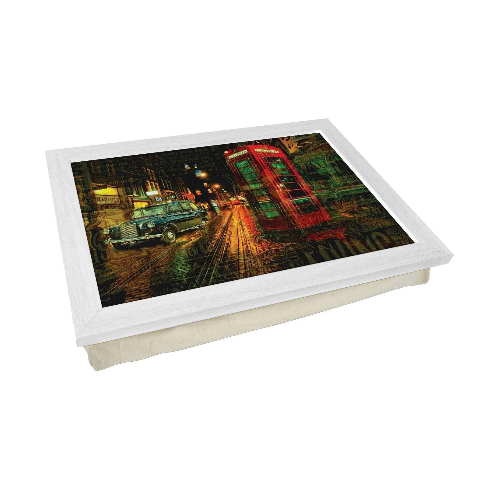 Waved London Telephone Box Lap Tray - L963 Personalised Lap Trays