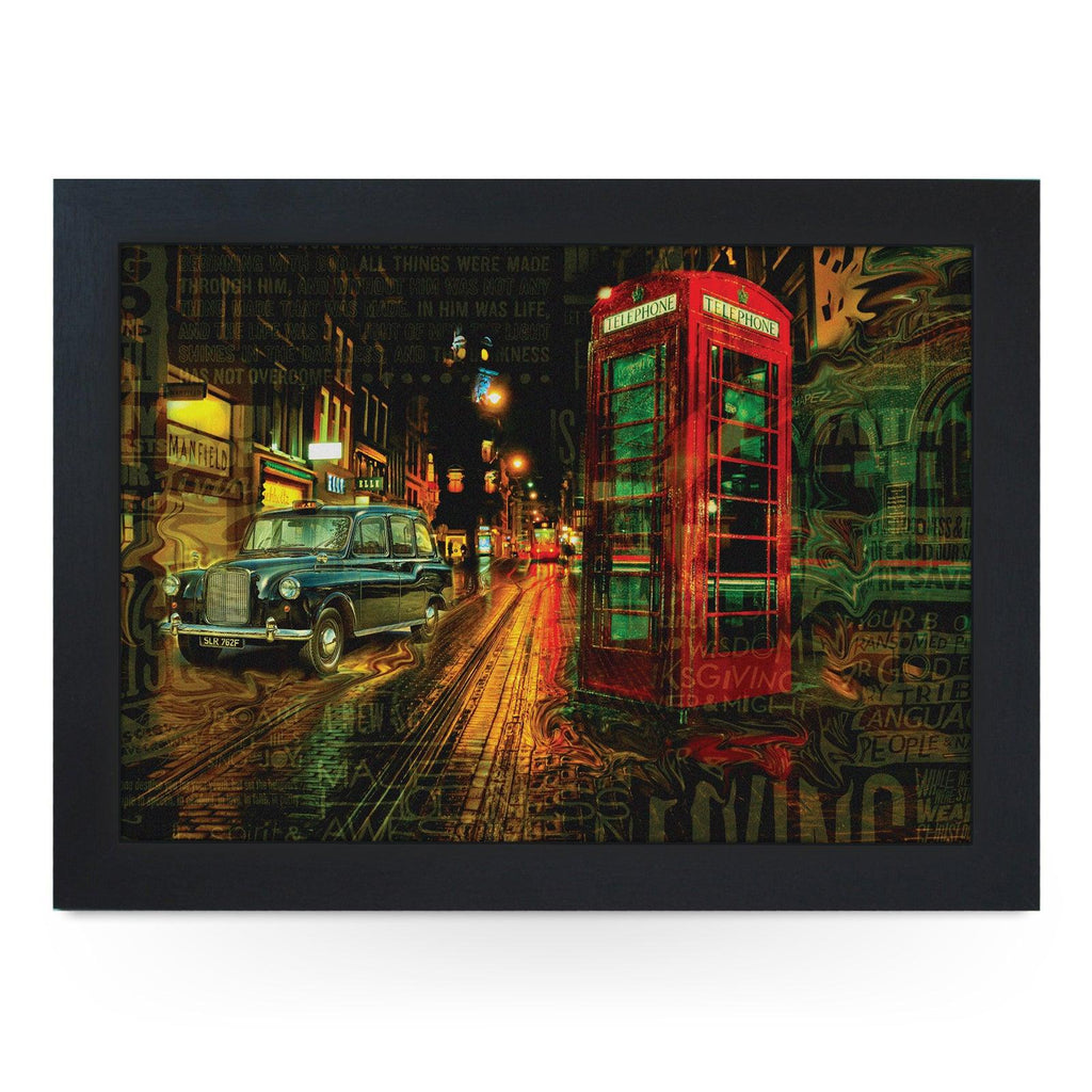 Waved London Telephone Box Lap Tray - L963 Personalised Lap Trays