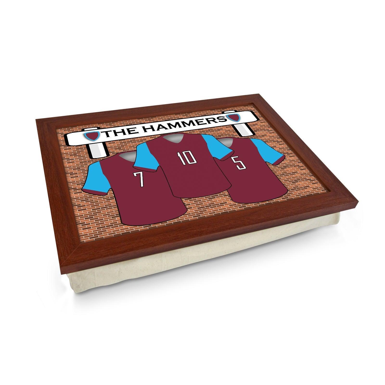 West Ham FC The Hammers - Lap Tray L925 - Cushioned Lap Trays by Yoosh